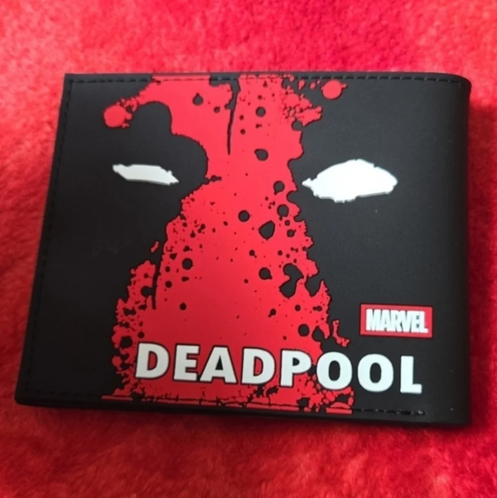 New Deadpool Marvel Comic Anime Manga Leather Wallet